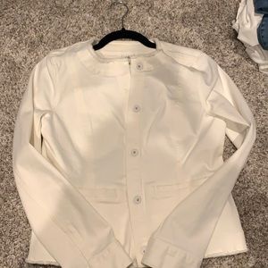 White denim jacket